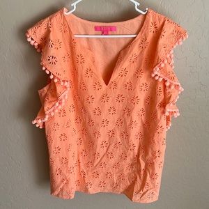 Lilly Pulitzer coral top